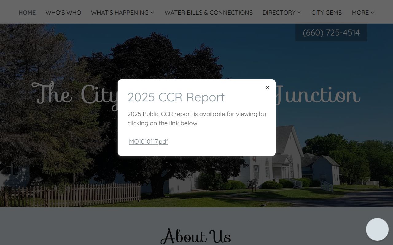 Nodaway County Burlington Junction court docket City Hall contact record
