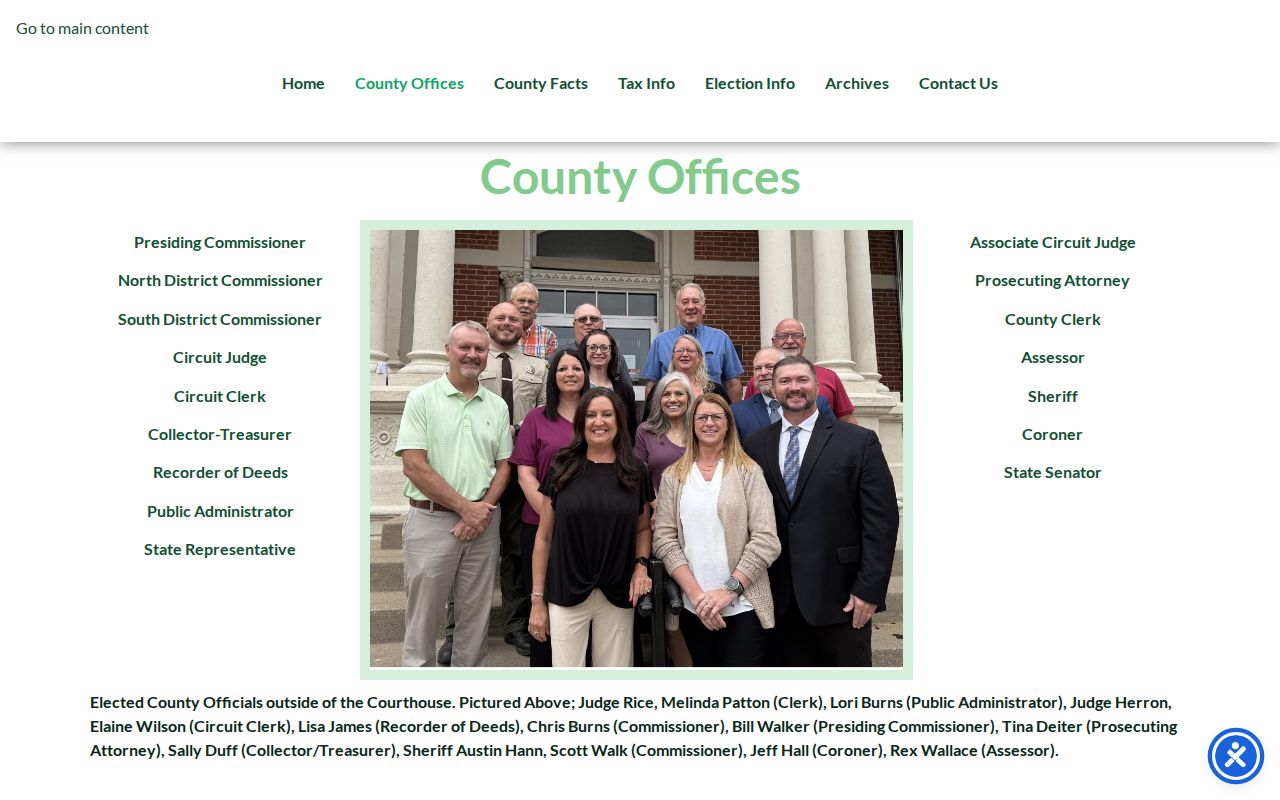 Nodaway County court docket county offices directory